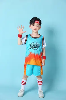 Горячая распродажа 2023, Летняя детская мода, Быстросохнущая Дышащая футболка без рукавов с пользовательским логотипом, Детская баскетбольная майка, спортивная одежда из полиэстера