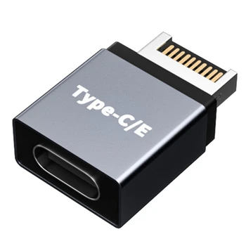 Разъем USB 3.1 Type C от штекера к разъему Type C/E для материнской платы, Разъем для кабеля расширения, Запасные Части для компьютеров, Аксессуары
