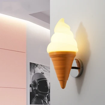 Современный Настенный Светильник с Мороженым Для Детской Комнаты E27 LED Декоративный Настенный Светильник для Прихожей Лестницы Входа В Коридор Внутренних Светильников