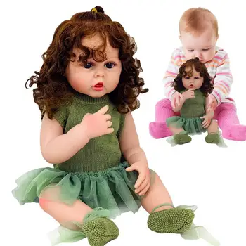 Кукла-Реборн для малышей, водонепроницаемая кукла-Реборн, ручная роспись, имитация куклы-девочки, Мягкое Виниловое тело, Подвижная Настоящая кукла-девочка