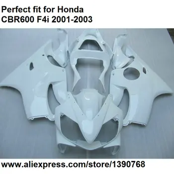 Лидер продаж, комплект обтекателей для Honda CBR 600 F4i 01 02 03, белые обтекатели CBR600F4i 2001 2002 2003 DZ94