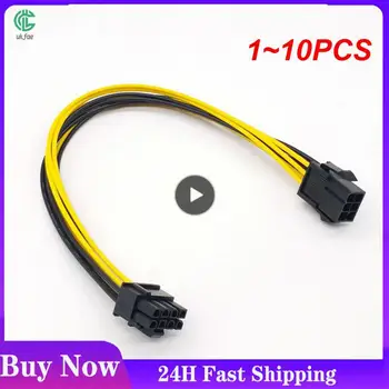 1 ~ 10ШТ кабелей-адаптеров для графического конвертера SATA 15pin-6pin PCI-E PCIE Express длиной 20 см