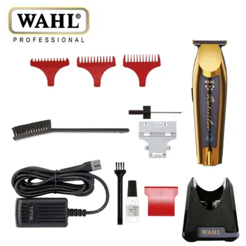 100% Оригинальная беспроводная машинка для стрижки волос Wahl Professional Detailer LI Gold для профессиональных парикмахеров и стилистов