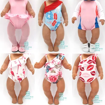 Детская одежда для куклы подходит 43 см аксессуары для новорожденной куклы платье принцессы Купальник гидрокостюм платье