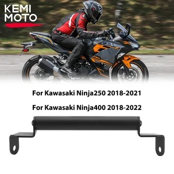 Навигационный Держатель Мотоцикла Для Kawasaki Ninja250 Ninja400 2018-2021 GPS Тахограф Кронштейны Для Крепления Камеры Смартфона KEMiMOTO