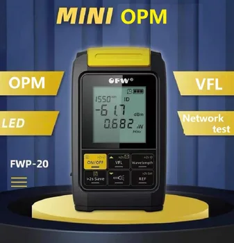 Оптический измеритель мощности для подзарядки аккумулятора 4 в1 Визуальный дефектоскоп Кабельный тестер 5 км 20 км 30 км VFL OPM FTTH