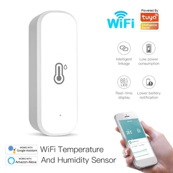 Приложение Tuya Zigbee / WiFi Модель, умный датчик температуры и влажности, мониторинг температуры окружающей среды, Умный дом