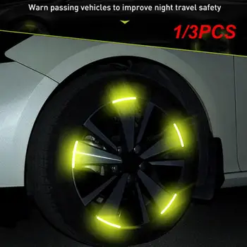 Светоотражающая наклейка на ступицу newCar Автомобильные аксессуары Декоративные полоски Общего назначения для автомобильных и мотоциклетных шин