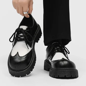 Повседневная высококачественная мужская обувь из натуральной кожи С удобной подкладкой, модная деловая официальная одежда, мужская обувь Zapatos De Hombre
