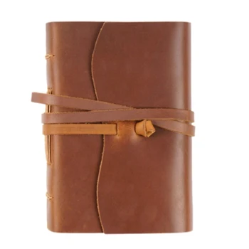 Кожаный дневник ручной работы- ежедневник в кожаном переплете размером 100x155 мм и журналы для записей в путешествиях/ дневник